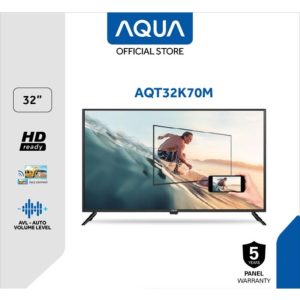 AQUA Japan LED Digital TV 32" HDR Miracast DVB T2 HDMI 32K70M 32K 32K 32K 32K 32 inch Screen Mirroring Cast Cast