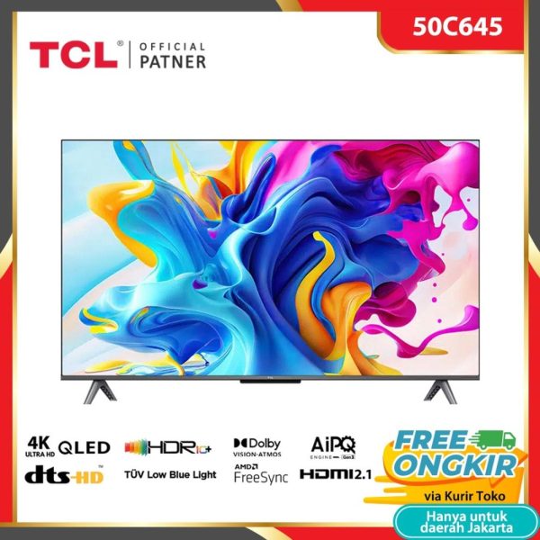 55eadb79-33c1-4131-aa3f-b2a69f3654c2.jpg~tplv-aphluv4xwc-white-pad-v1_1600_1600 TCL 50" UHD 4K 50C645 QLED Android TV 50 Inch Smart TV