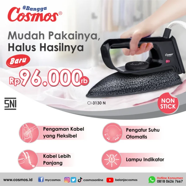 Cosmos Setrika - Anti Lengket - Ci-3120 N