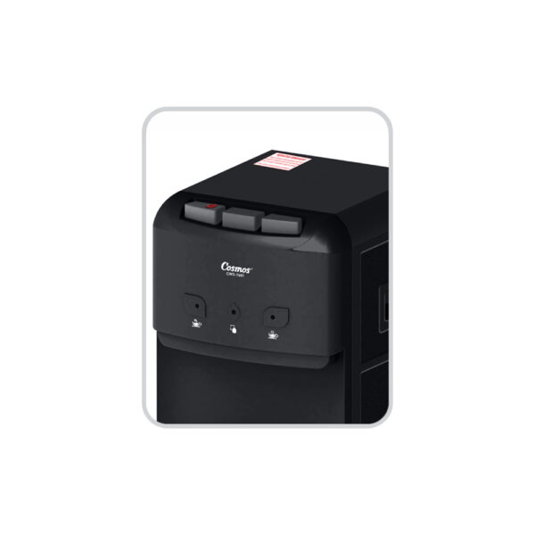 Dispenser Galon Bawah Cosmos CWD7601 dengan 3 Tombol Kran, Hot Fresh Cold