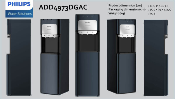 Philips Dispenser Air Galon Bawah ADD4973DGAC - Abu Tua - ADD4973DGAC Water Filter ADD 4973 DGAC
