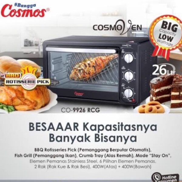 id-11134201-7r98y-ly3nh89bzxgv05 COSMOS OVEN LISTRIK 26 LITER CO-9926 / CO9926 / CO 9926 RCG - RESMI