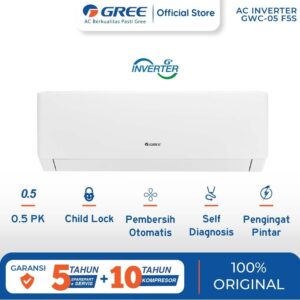 AC GREE INVERTER GWC-05F5S 0.5PK 1/2PK 05 F5S 0.5 PK 1/2 PK SPLIT