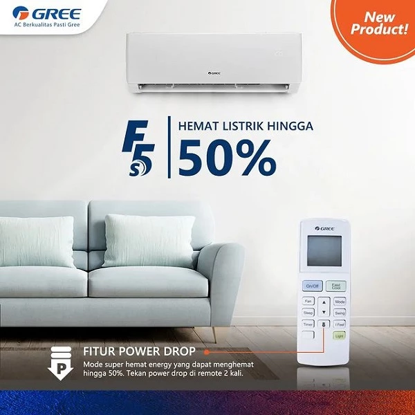 AC Gree Inverter GWC-24F5S 2.5 PK 2.5PK 24 F5S 24F5S Split