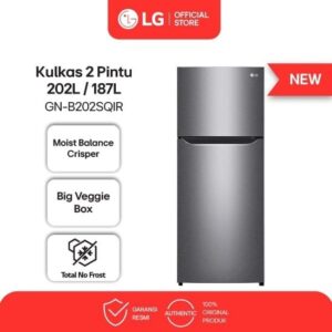 KULKAS LG GN-B202SQIR 202 SQIR 2 PINTU 202SQIR Pengganti Lemari Es 202SQIB
