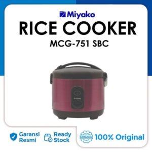 sg-11134201-7rbm0-m5tzvnd2wmtcb6 Miyako Magic Com Rice Cooker MCG-751 SBC 3 Liter 650 Watt 2 in 1 Panci Nanoal