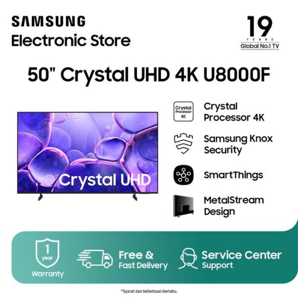 sg-11134201-7rdve-mcst98shj75lc2 Samsung 50" Crystal UHD 4K U8000F Smart TV Crystal Processor 4K 50U8000 UA50U8000FKXXD 50 inch