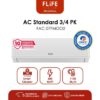 FLIFE - Air Conditioner / AC 3/4pk - Standar 580W - Turbo Mode - LED Display - Smart Cleaner - Model FAC-07FMOO2 3/4 pk