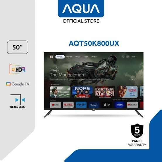 sg-11134201-7rffa-m98qpwrx3sn4b0 AQUA GOOGLE TV 50 INCH AQT50K800UX LED 4K HDR SMART GOOGLE TV 50 INCH AQT-50K800UX K800UX