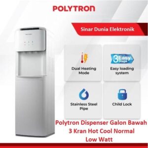 sg-11134201-7rfgv-m9vldacmj63m57 Polytron Dispenser Galon Bawah 3 Kran Low Watt Hot Cool Normal PWC 600 PWC600