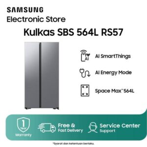 sg-11134201-820n6-mnlaw4pe2pkwb9 Samsung Kulkas Side by Side dengan AI Energy Mode 564L- RS57DG4000M9SE RS 57DG4000 57DG