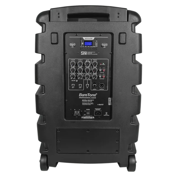 Baretone Speaker Portable MAX15HB Aktif Active Free 2 Mic Wireless Max 15 HB 15HB