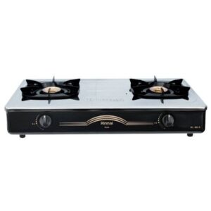 KOMPOR GAS RINNAI RI-602E 2 TUNGKU STAINLESS STEEL DENGAN API EKONOMIS 602ew 602 E W EW