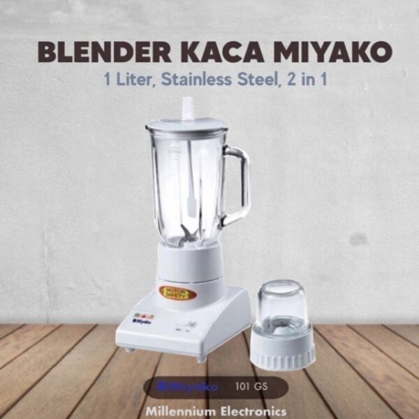 Blender Miyako Kaca BL-101 GS 2 IN 1 KACA BL101GS 101GS 2IN1