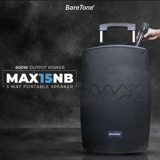 Speaker Portable AKTIF Baretone 15 Inch 800W MAX 15NB 15 NB Inch Free MIC Wireless Bluetooth Karaoke
