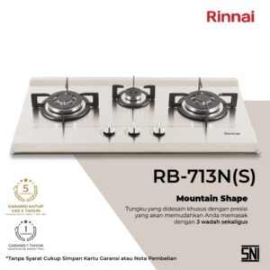 sg-11134201-7rd4k-m6ntbbs8j3ft07 RINNAI ELIEZER KOMPOR GAS TANAM 713 N S / RB-713NS STAINLESS 713 NS